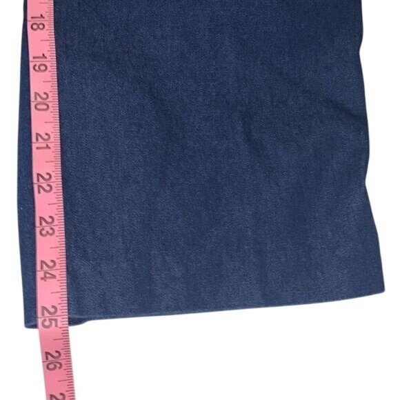 Alfred Dunner Petite 16P Blue Elastic Waist Denim Pants Cotton Blend With Pocket - Picture 8 of 8